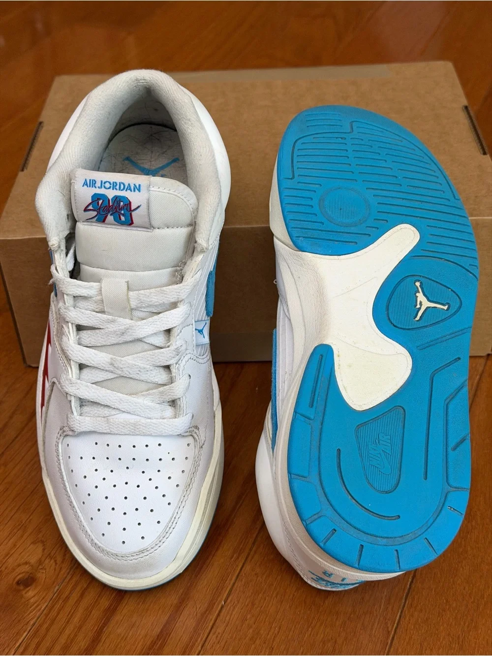 Nike Women’s Air Jordan Stadium 90 White Dark Powder Blue FB2269-100